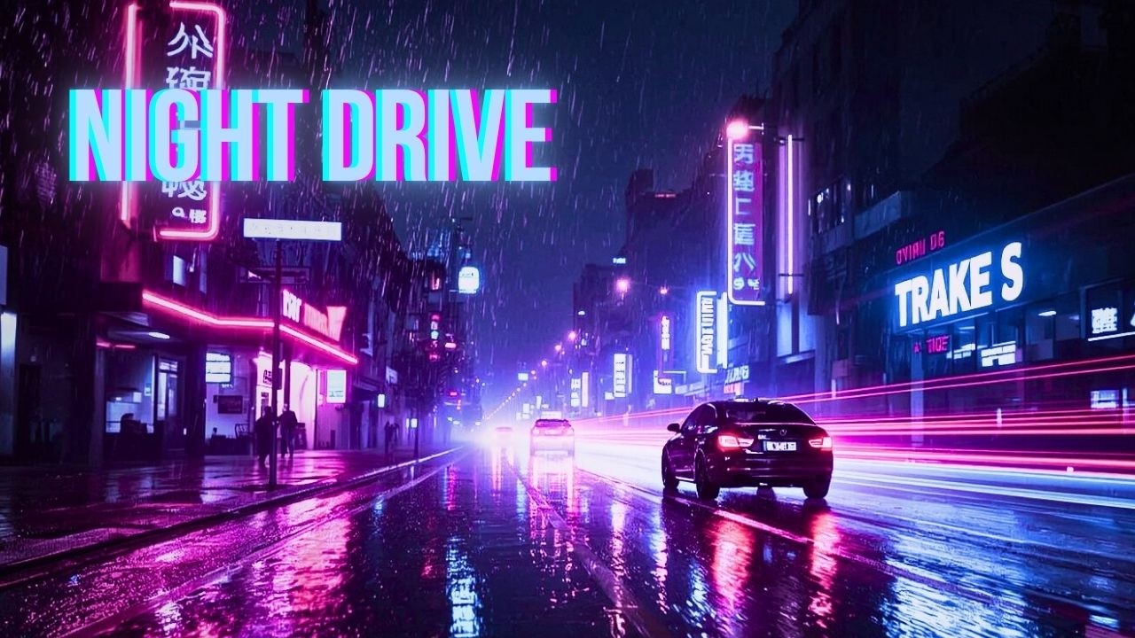 Night Drive Through Neon Gateway | Dark Atmospheric Electronic