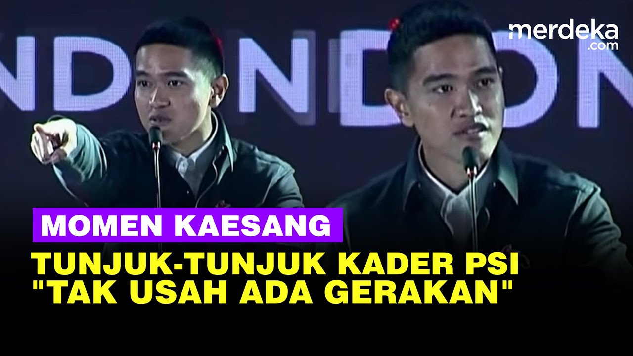 Momen Kaesang Sampai Tunjuk-Tunjuk Depan Kader PSI Saat Rakernas: Tak Usah Ada Gerakan Tambahan!