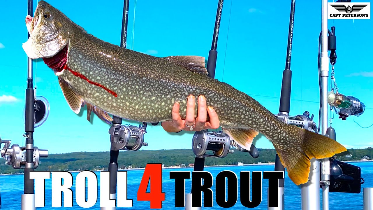 DEEP TROLLING for Lake Trout - Lake Michigan - Petoskey