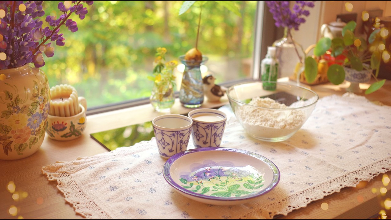 Calm and Relaxing Mornings - Baking My Favorite Sweet Treats - Silent Vlog