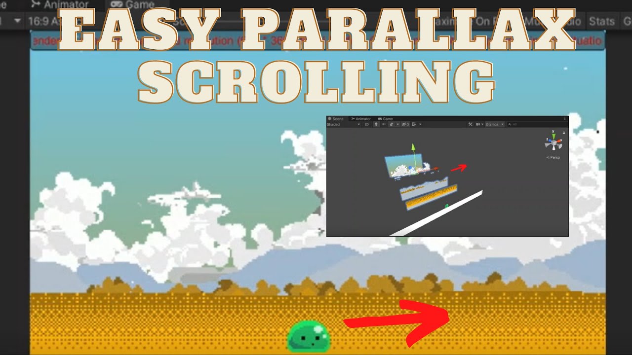 Parallax scrolling for infinite runners Unity 2d - Unity Tutorial (Easiest most efficient method)