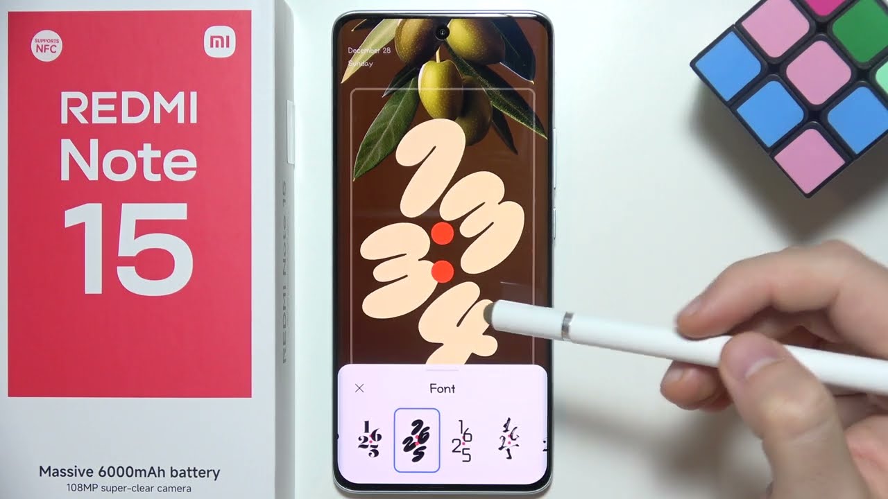 Redmi Note 15: How to Change Lock Screen Clock Style