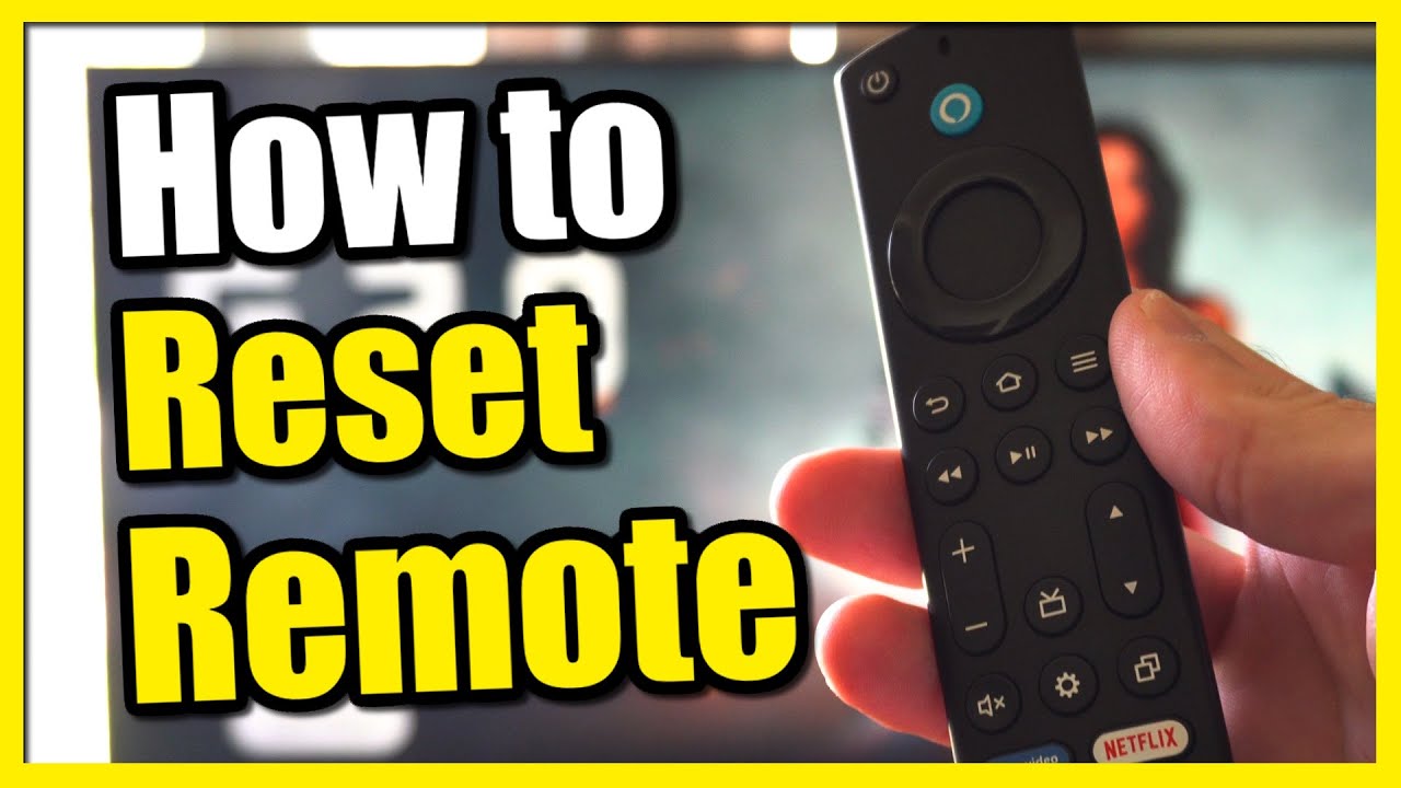 How to Reset Fire TV stick Remote & Fix Problems (Easy Guide)