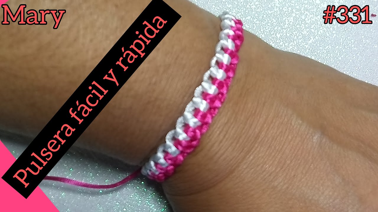 PULSERA COLA DE RATA FÁCIL ((  EN MINUTOS ))