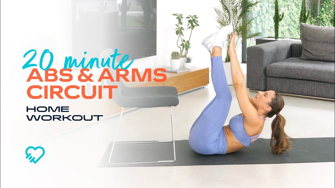 20 Minute Home Workout | Arms & Abs Circuit with Krissy Cela