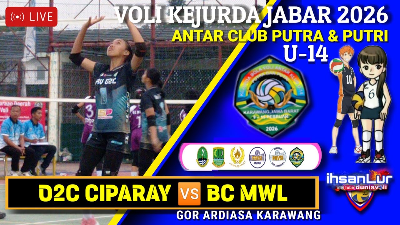 LIVE KEJURDA JABAR 2026 O2C CIPARAY 🆚 BCMWL VOLI | KARAWANG
