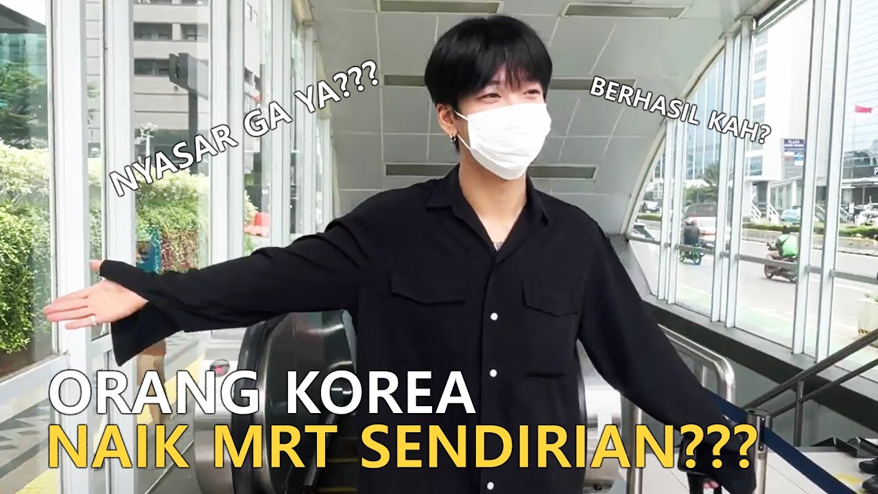 ORANG KOREA NYOBA NAIK MRT SENDIRIAN, BERHASIL GA YA?