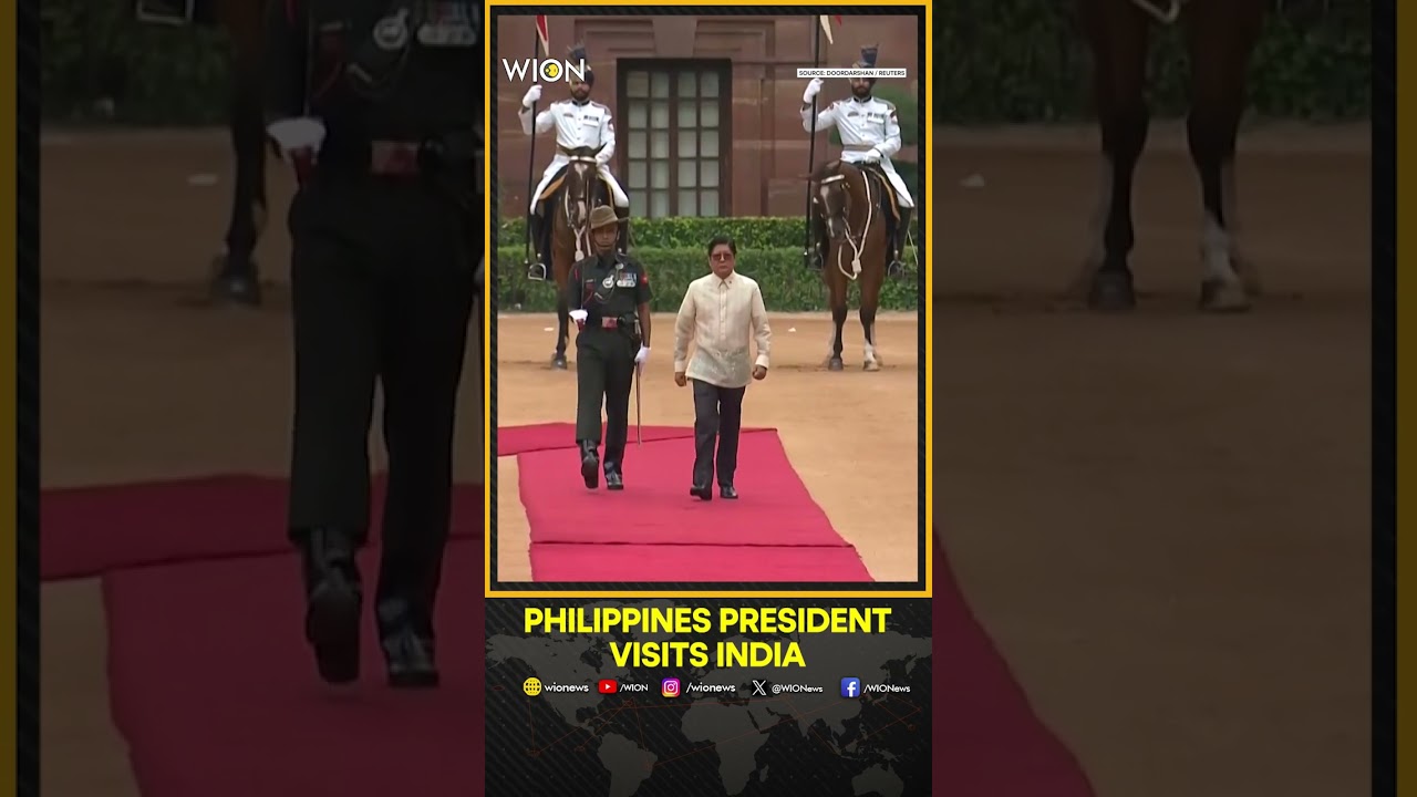 PM Modi at Ceremonial Reception of President Marcos Jr. Of Philippines at Rashtrapati Bhavan | WION