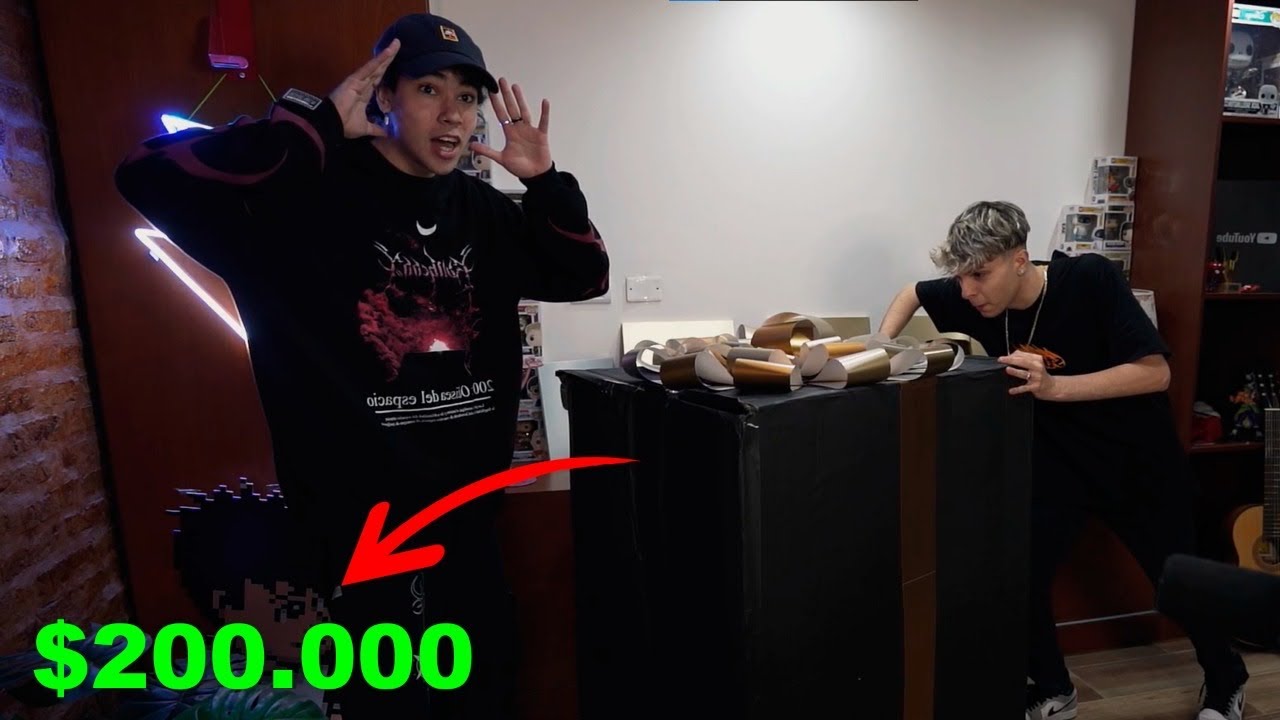 abriendo caja misteriosa de $200.000