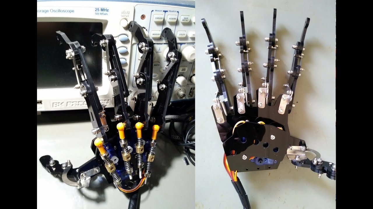 Montando e controlando uma mão robótica com Arduino
