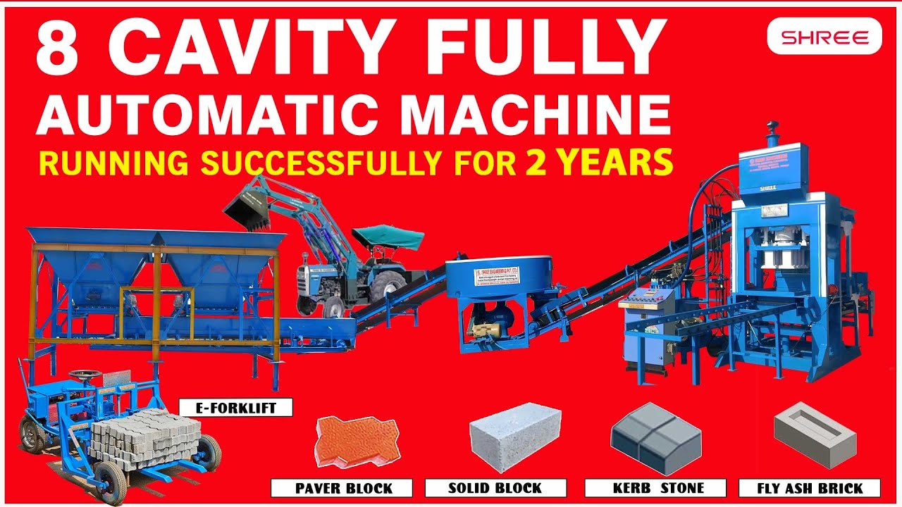 8 Cavity Fly Ash Bricks Machine | 2 Years of Unstoppable Performance | small Business ideas 