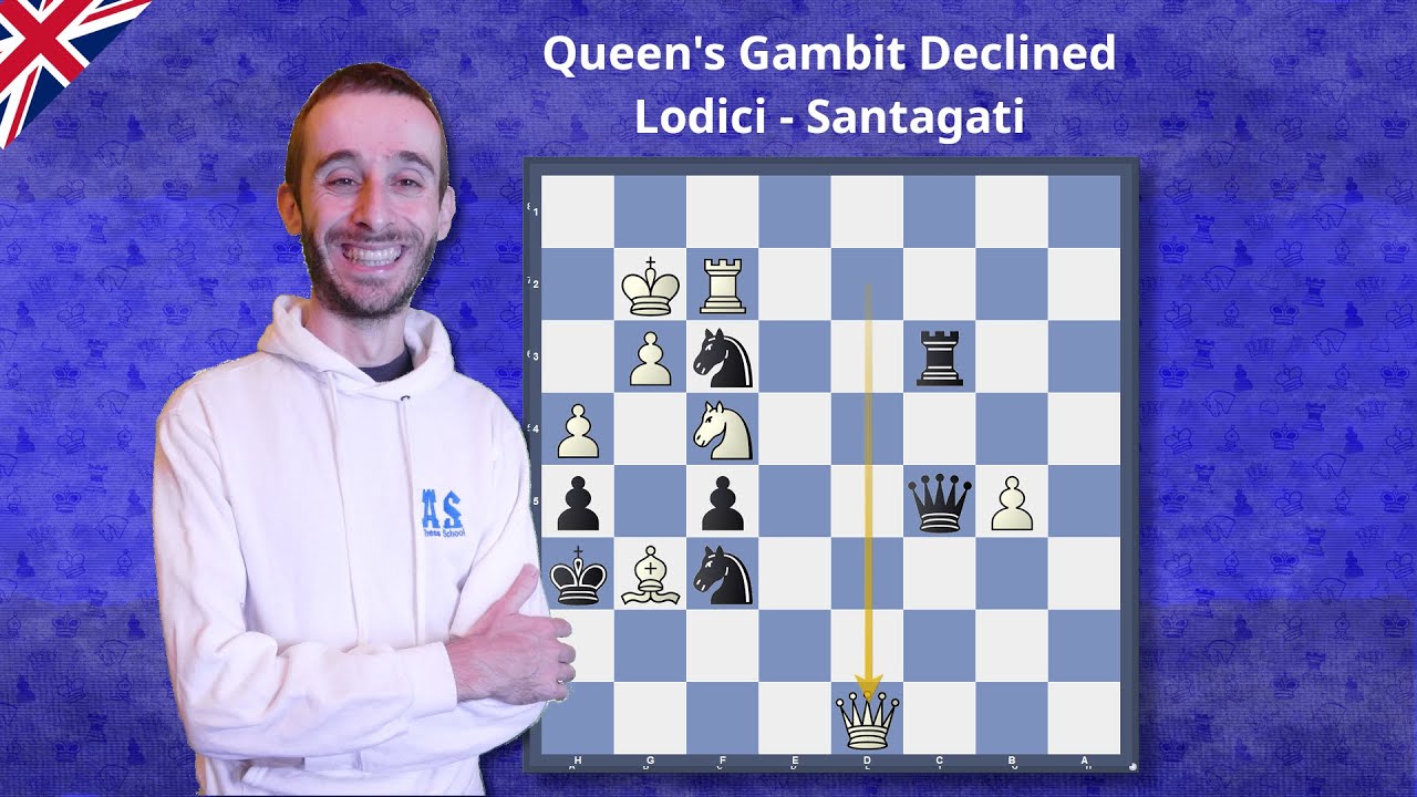 Queen's Gambit Declined - Carlsbad Structure - Lodici vs Santagati Italian Final 2023