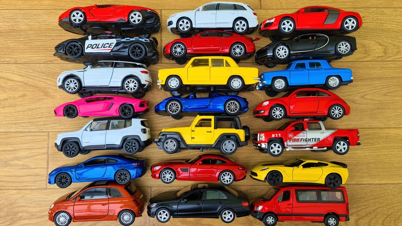 My car collection View and open doors Sport cars and sedans