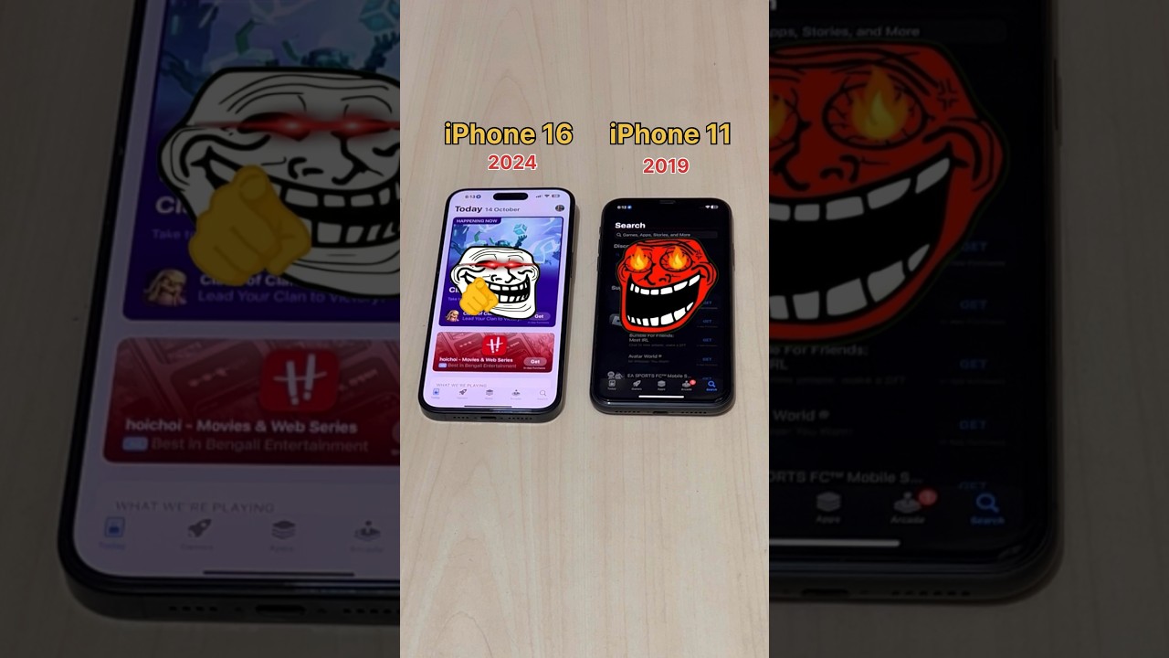 iPhone 16 PRO 😈 vs iPhone 11 💀: INSANE Speed Test⚡ Who's the Real Speed King? #shorts #shortsfeed
