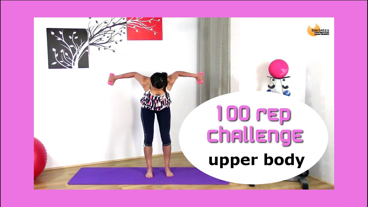 FREE Ballet Barre Arms Workout - Barlates Body Blitz 100 REP CHALLENGE Upper Body Barre