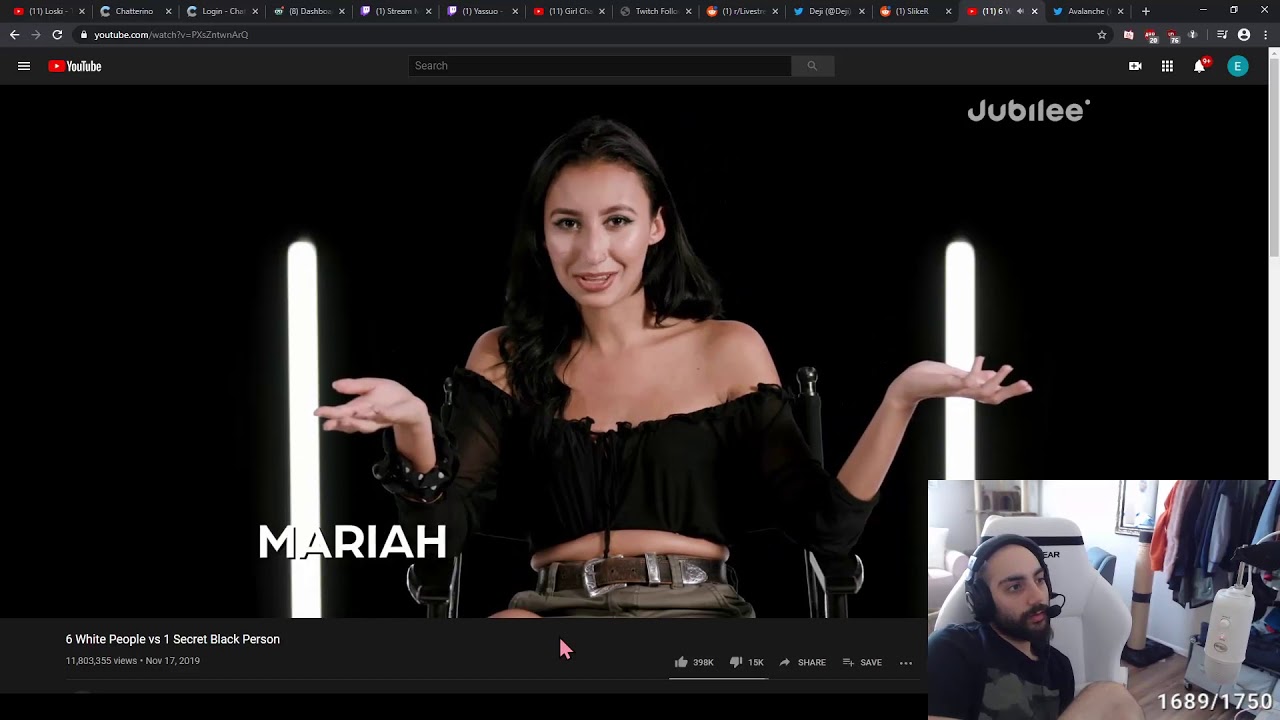 SLIKER REACTS TO 6 WHITE PEOPLE VS 1 SECRET BLACK PERSON