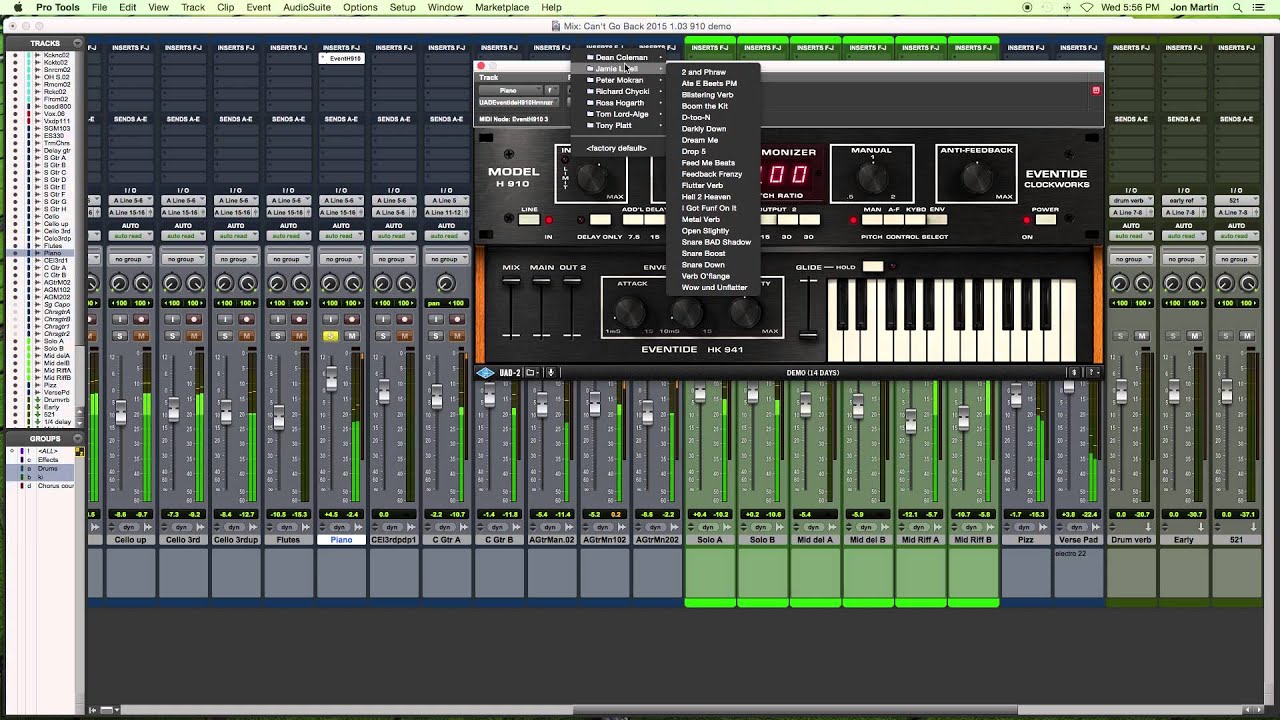 UAD/Universal Audio H910 Demo/Preset Walkthrough