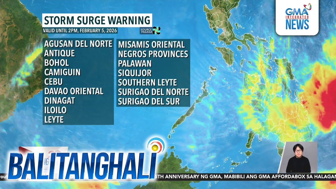 PAGASA - Bagyong Basyang, posibleng mag-landfall sa Surigao del Sur... | Balitanghali
