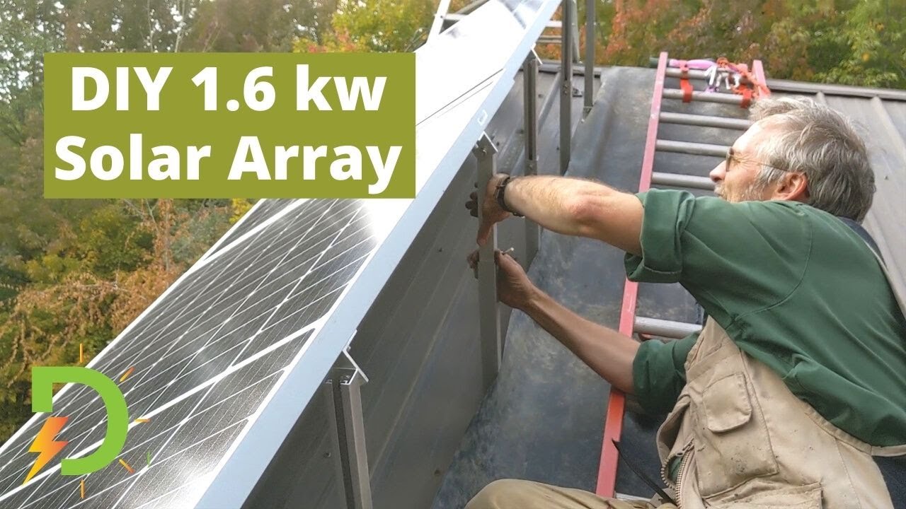 Homeowner Installs a 1.6 kw Roof Mount Solar Array