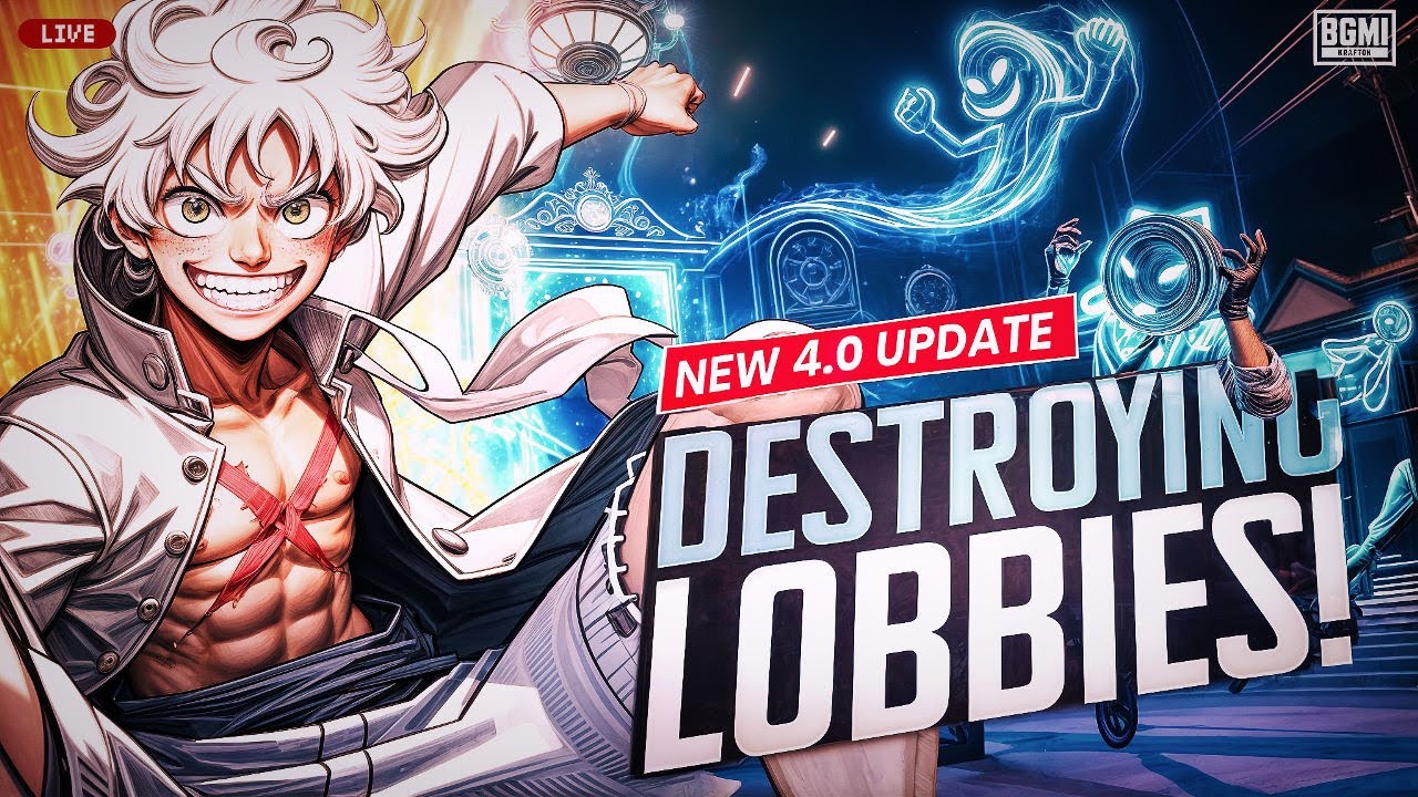 🔴BGMI 4.0 NEW UPDATE LIVE 🚀 | DESTROYING LOBBIES! | THIVERAisLIVE #bgmilive #bgmi #vsall