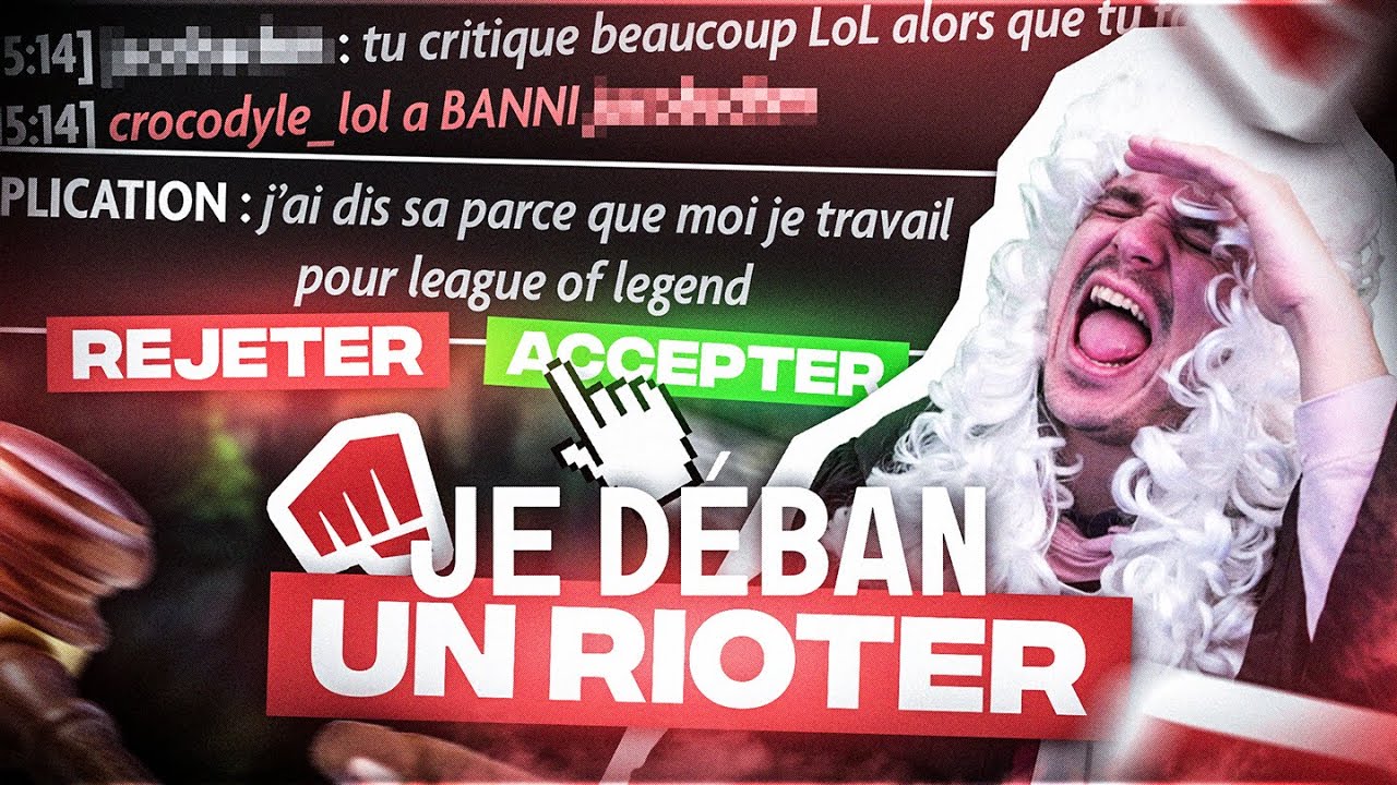 UN AGENT DE RIOT ME DEMANDE DE L'UNBAN !