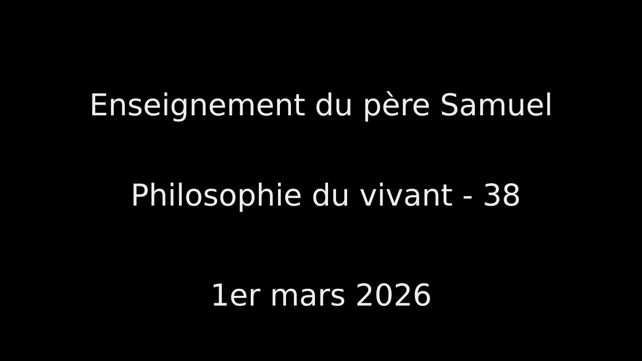 Enseignement du père Samuel : philosophie 38