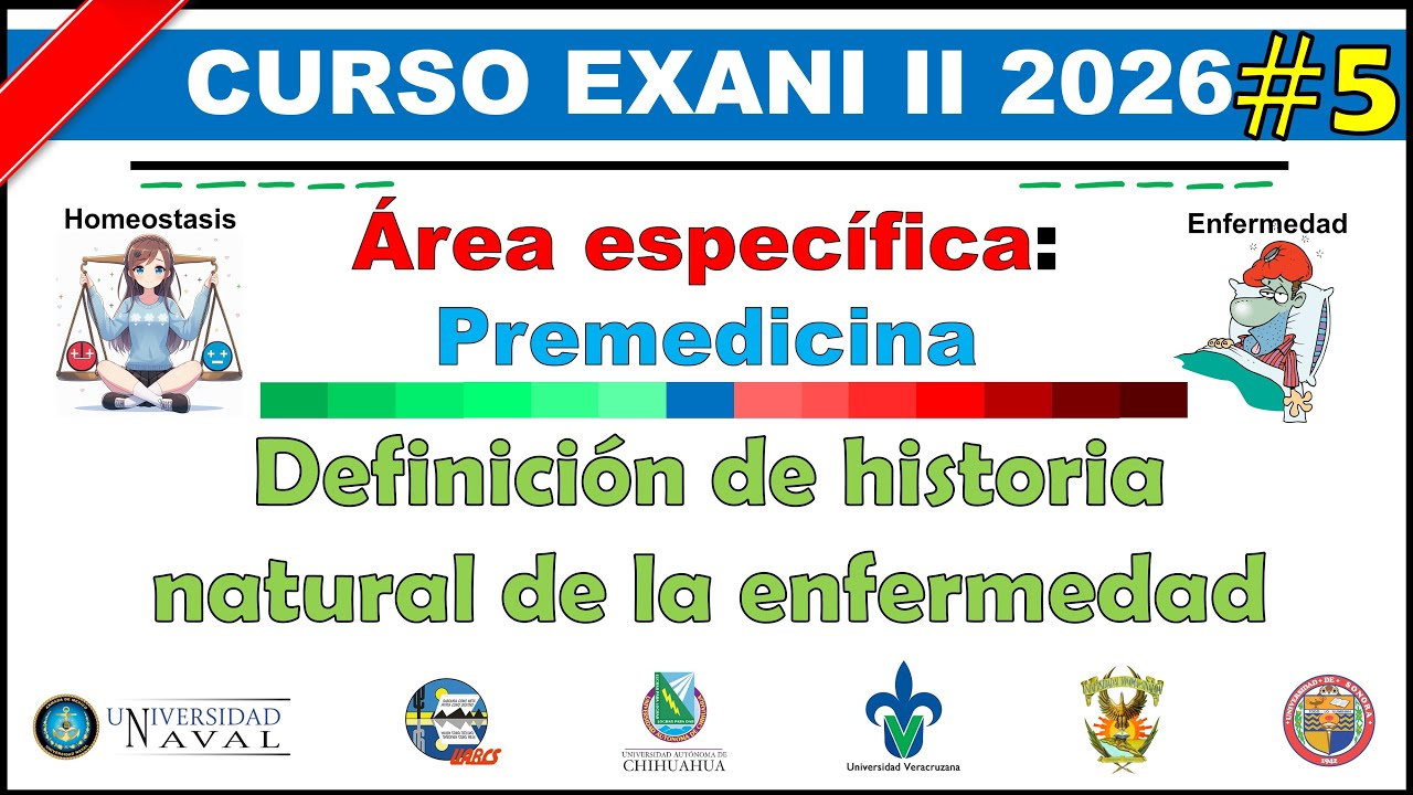 Curso EXANI II 2026 Premedicina: Definición de historia natural de la enfermedad #5