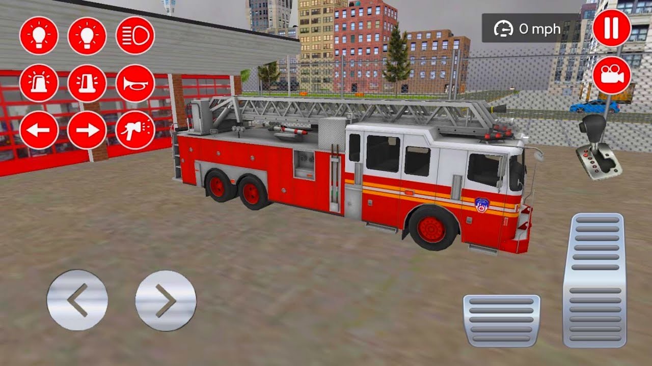 Real Fire Truck Driving Simulator 2022 - New Fire Fighting Fireman' Daily Job - Android iOS Gameplay