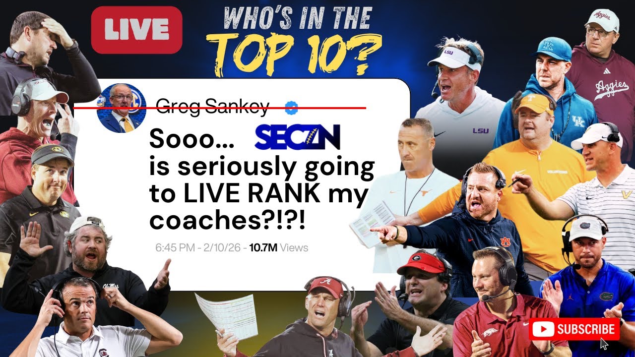 Live SEC Football Coach Rankings | Who’s Elite, Overrated, or on the Hot Seat? | SECZN Live🔥