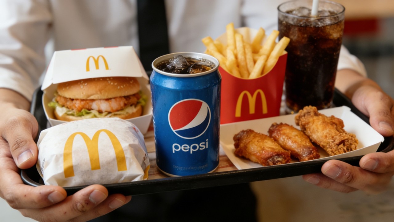 Chinese salarymen try McDonald’s China new shrimp burger set for lunch