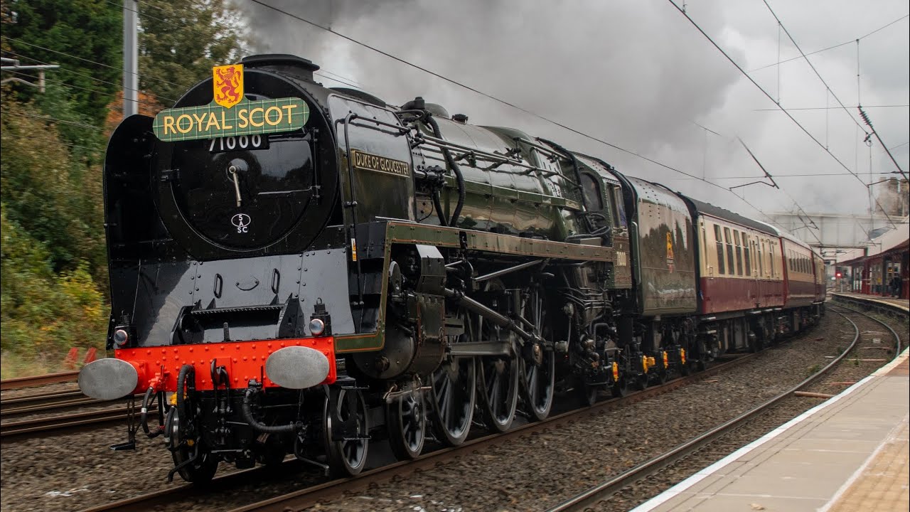 71000 'Duke of Gloucester' goes BANG at Lancaster! 1Z89 Euston to Carlisle 10/10/2025