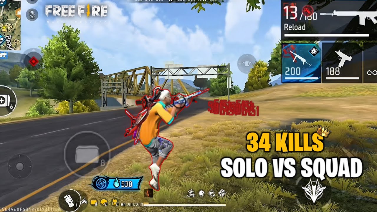 34 KILLS SOLO VS SQUAD 😱 Who Can Stop Me? 🔥
