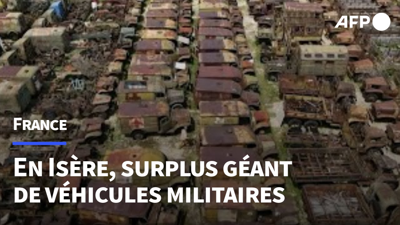 En Isère, un surplus géant de véhicules militaires | AFP