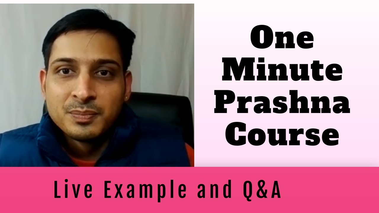 One Minute Prashna - Live Example and Q&A