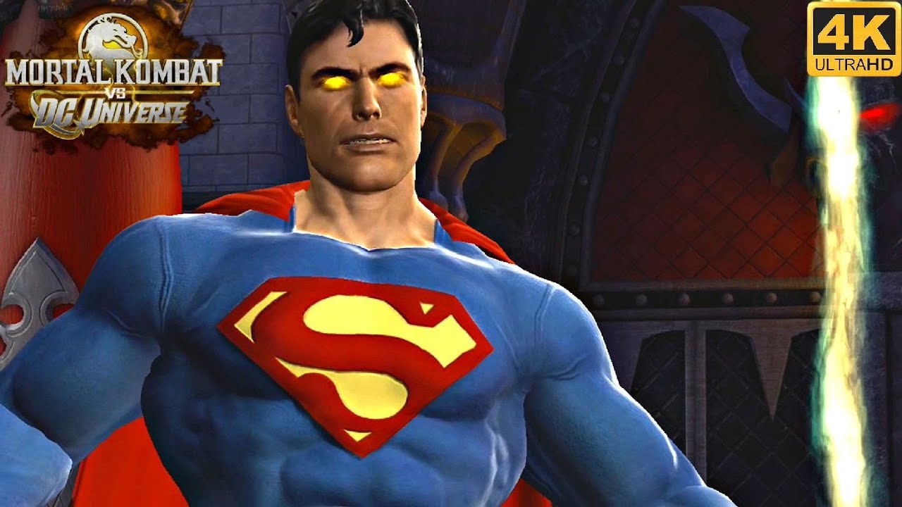 Супермен побеждает Дарк Кана — Mortal Kombat vs DC Universe (4K 60FPS)