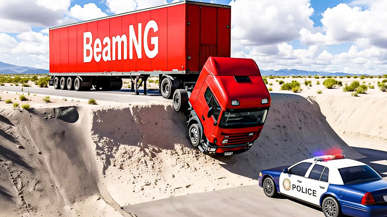 Cars vs INCOMPLETE Roads #1 - BeamNG.drive Fails & Crashes 2025!