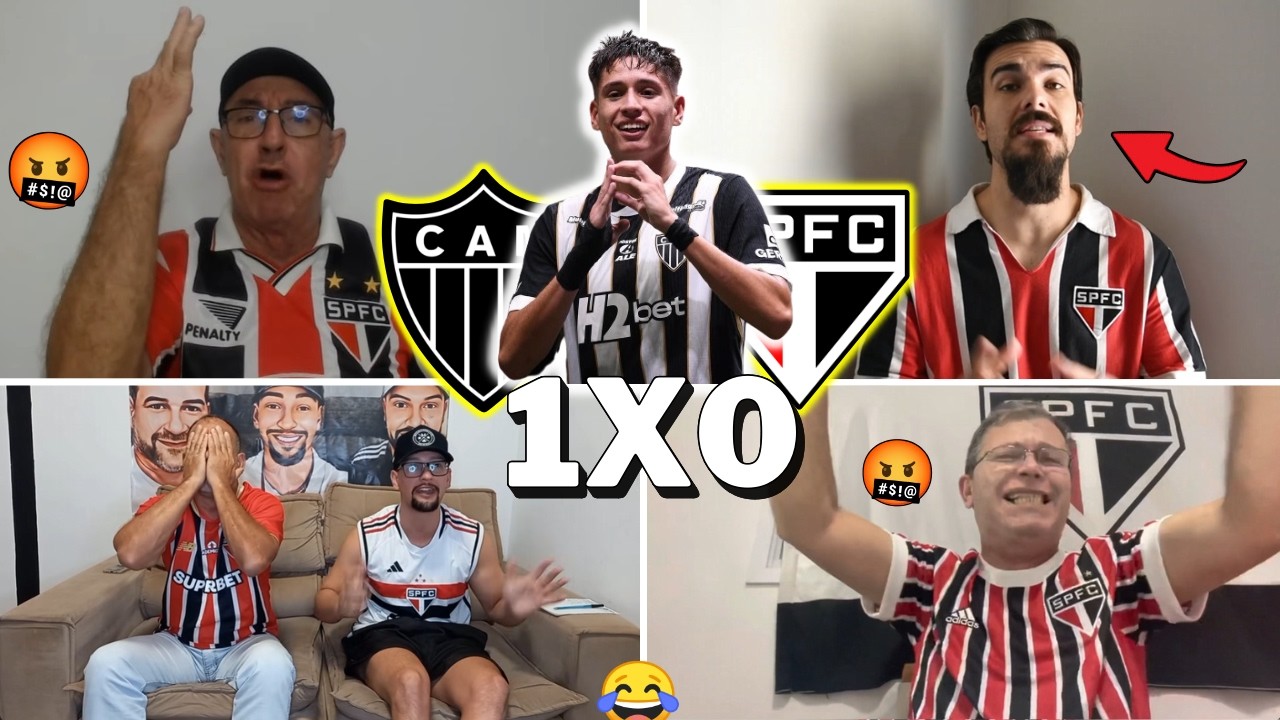 REAÇÕES DOS SÃO PAULINOS REVOLTADOS COM DERROTA PRO GALO - ATLÉTICO-MG 1X0 SÃO PAULO