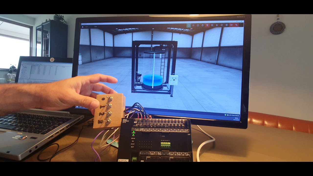 Episode 5 Omron CP1L PLC with Factory IO Kepware OPC server