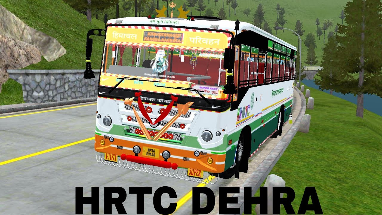 NEW HRTC BUS MOD (( HRTC DEHRA)) FOR BUS SIMULATOR INDONESIA