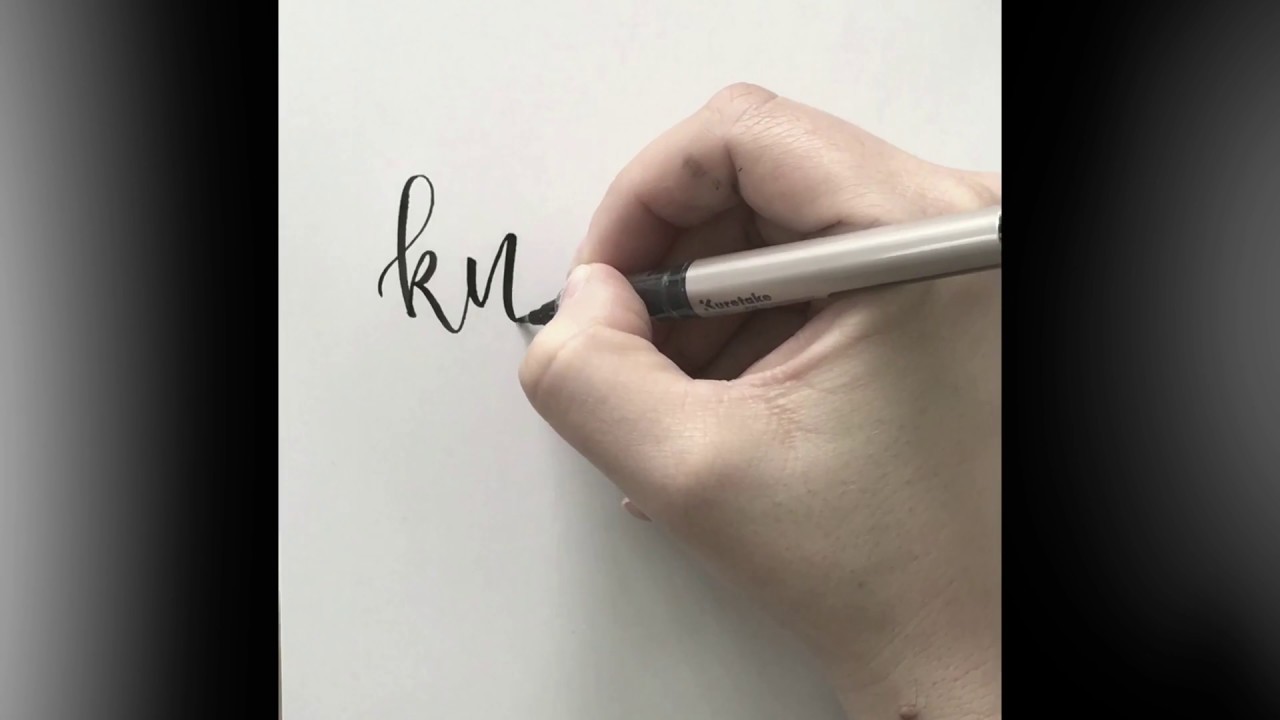 brushpen Kuretake Fudegokochi Regular - first attempt Vol.1