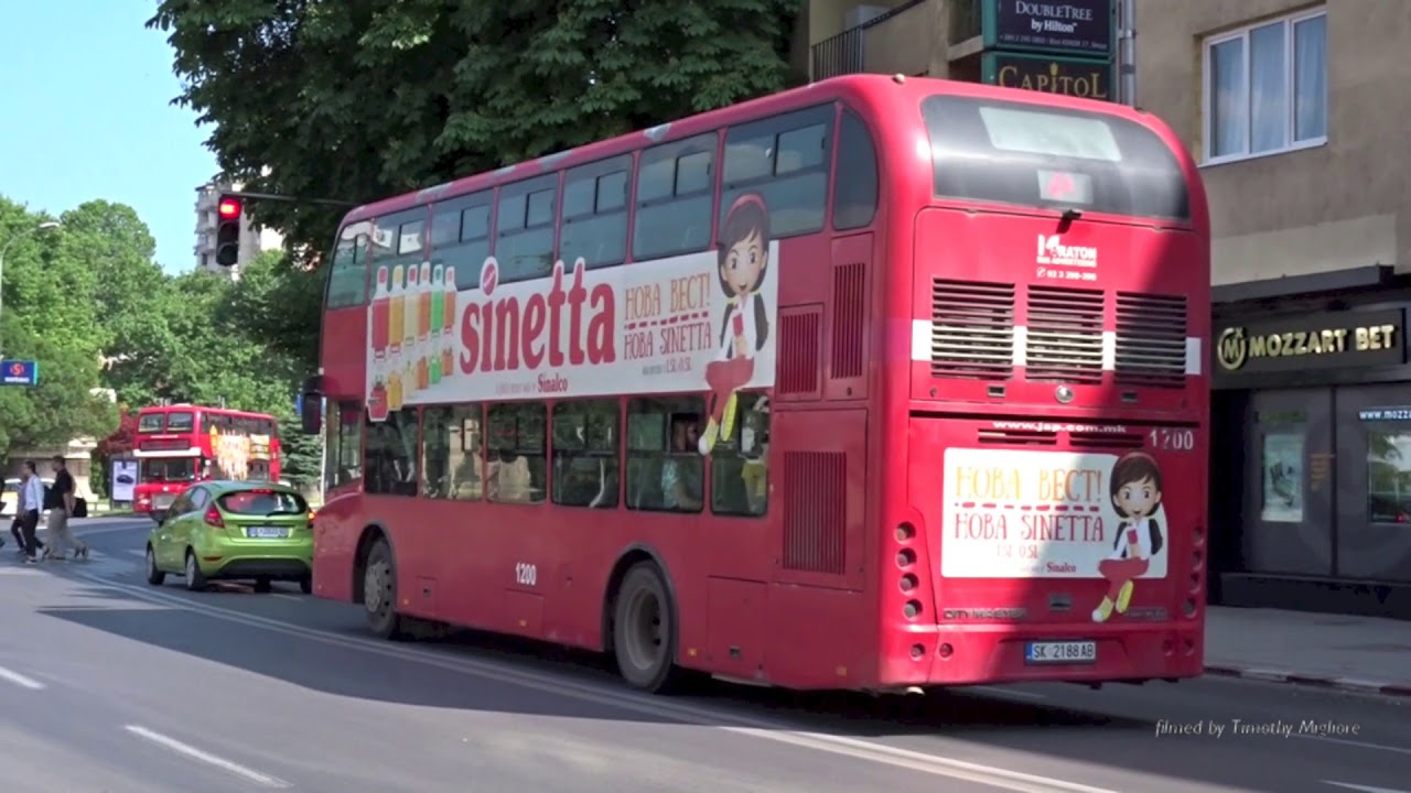 Buses in Skopje, North Macedonia 2019