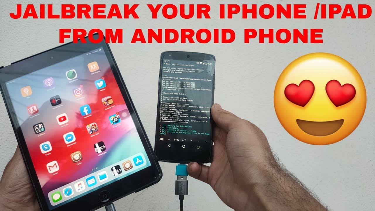 Checkra1n Jailbreak from Android| Jailbreak iPhone/iPad from Android| Jailbreak iOS 14/12.5/iOS13.7