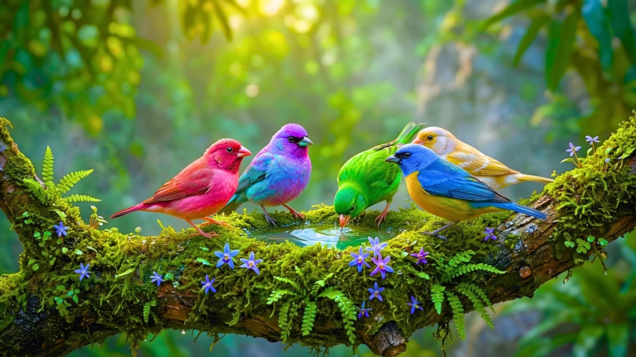 Tropical Birds at Sunrise 🌿 Gentle Sounds for Inner Peace