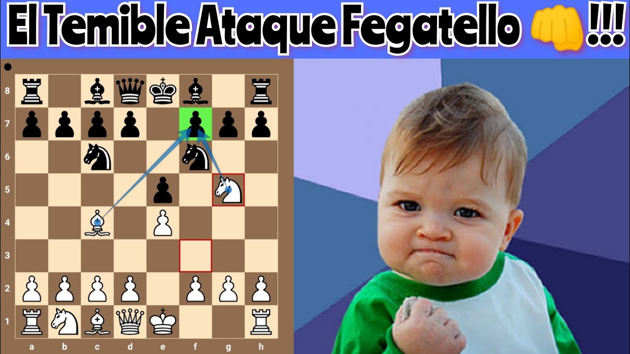 EL TEMIBLE ATAQUE FEGATELLO⚠️!! Destroza la defensa de los 2 caballos🔥!!! Líneas principales ♟️!!!
