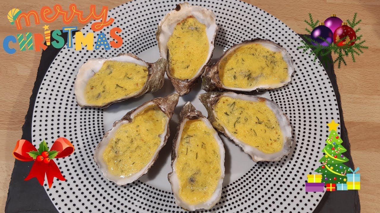 Huîtres gratinées au sabayon de champagne - recette facile 🦪🍾🎄 #364