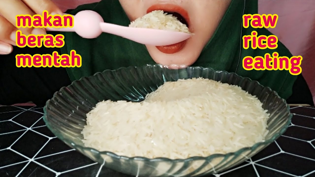 ASMR RAW RICE EATING | RAW RICE COMPILATION | KUMPULAN MAKAN BERAS MENTAH, 生ご飯を食べる | 밥을 먹다 | 吃生米