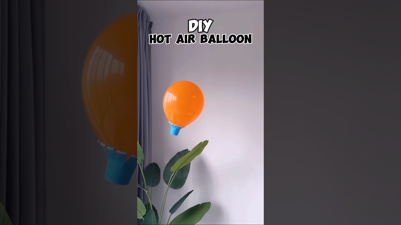How to Make a Hot Air Balloon #shorts #crafts #diy #balloon