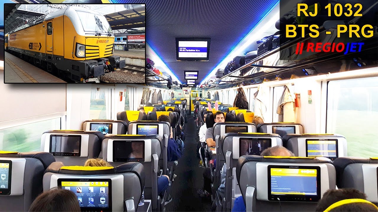 TRAIN EXPERIENCE | Bratislava - Prague | BUSINESS CLASS | REGIOJET InterCity Train