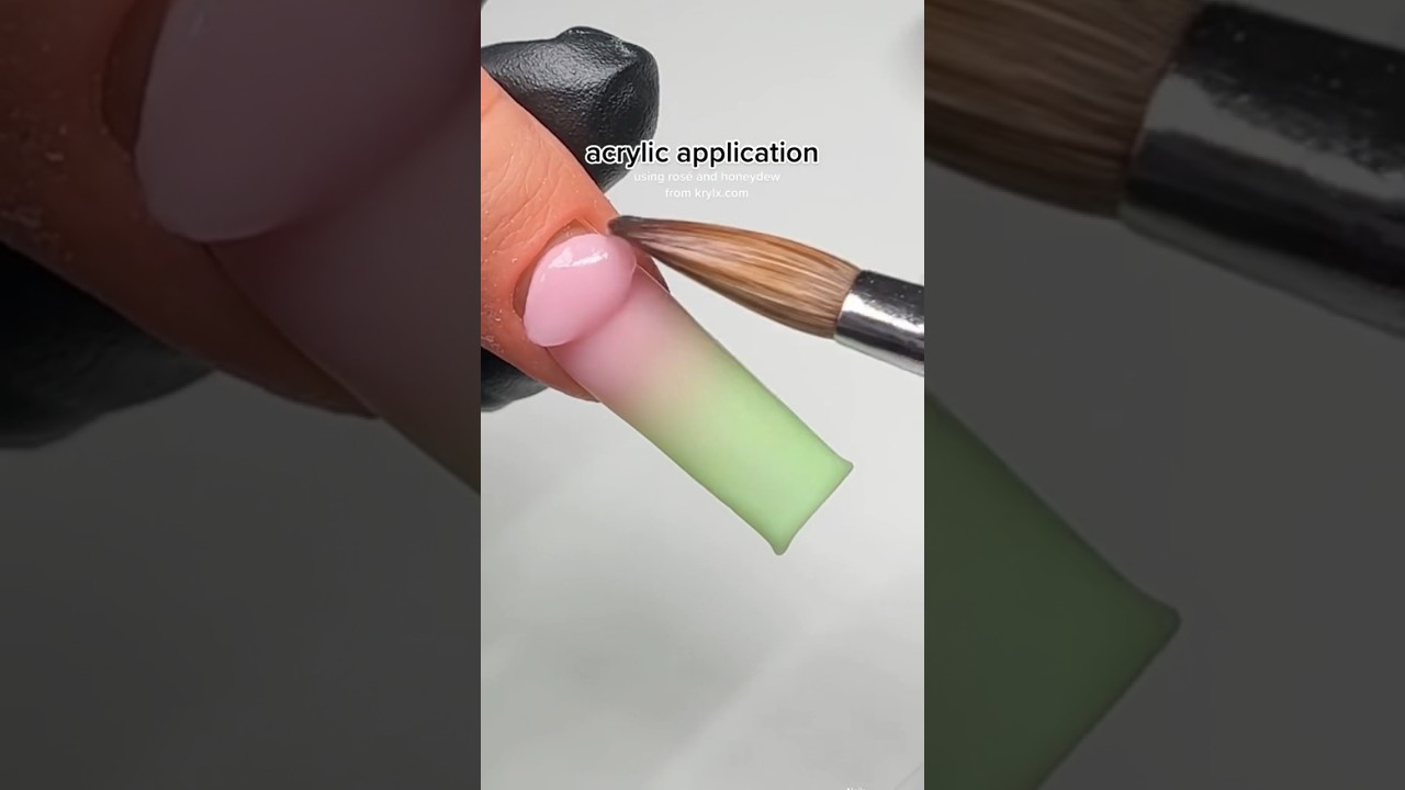 seamless ombr&eacute; nail tutorial #acrylicapplication #acrylicnails #nailtutorial