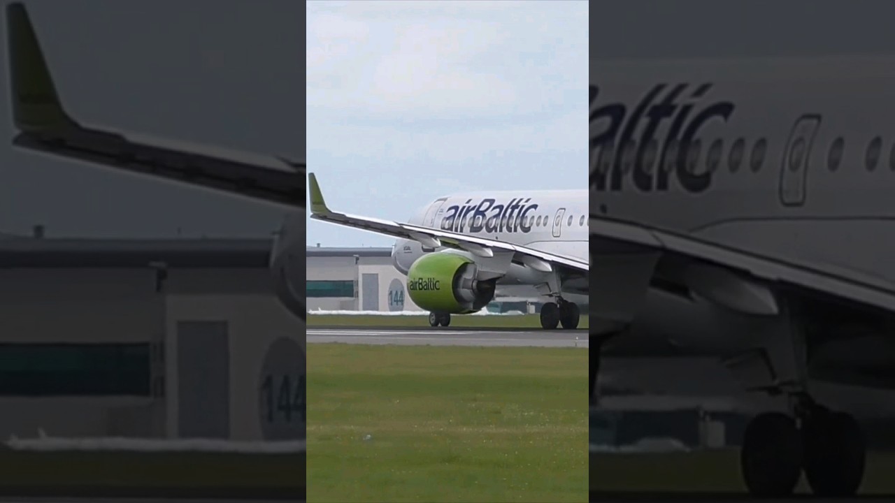 AIR BALTIC | AIRBUS A220-300 | TAKEOFF| LISBON HUMBERTO DELGADO INTL AIRPORT LPPT-LIS
